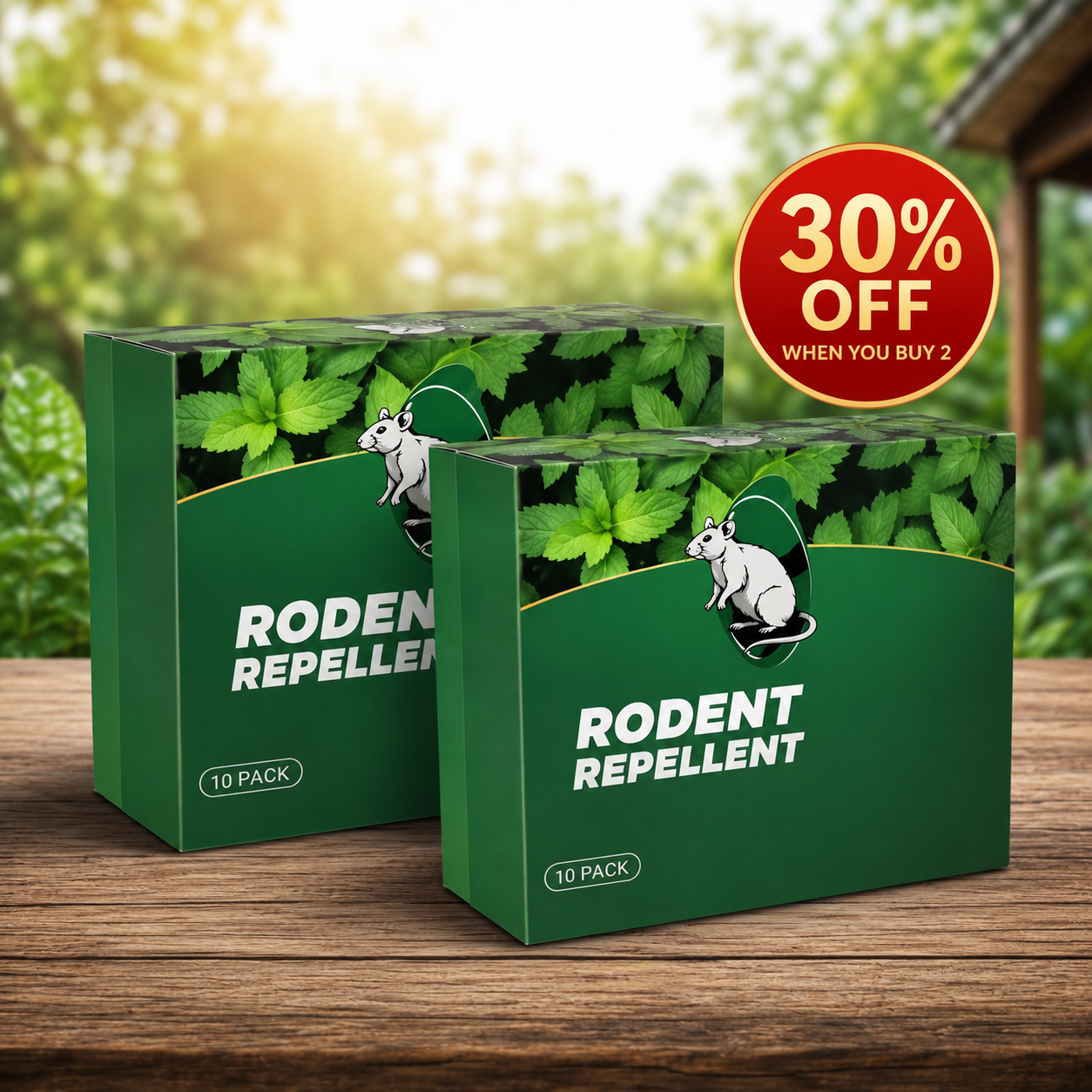 Natural Peppermint Rodent Repellent Tablets – 10 Pack